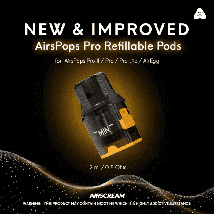 Airscream Airspops Pro II 氣泡2代可調瓦電子煙主機空倉煙彈套裝:圖片 5
