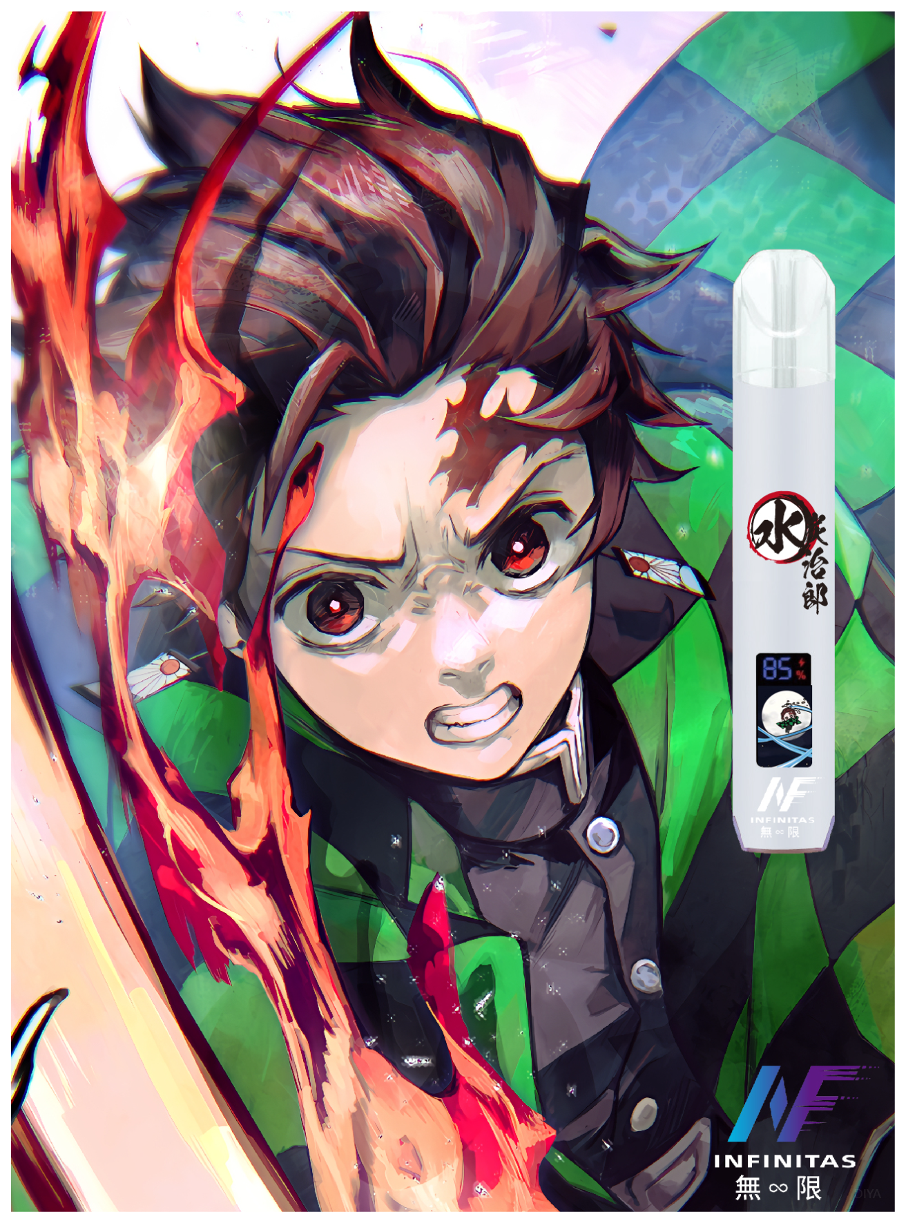 INF無限電子煙鬼滅之刃一代主機-通用1代煙彈【4色可選】